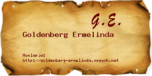 Goldenberg Ermelinda névjegykártya